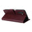 For Samsung Galaxy A15 4G Case PU Leather Stand Phone Protector with 3 Card Slots - Wine Red - 4