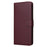 For Samsung Galaxy A15 4G Case PU Leather Stand Phone Protector with 3 Card Slots - Wine Red - 5