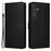 For Samsung Galaxy A55 5G Case PU Leather Wallet Cover Mobile Accessories   - Black - 1