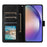For Samsung Galaxy A55 5G Case PU Leather Wallet Cover Mobile Accessories   - Black - 2