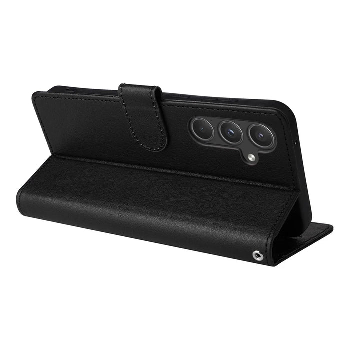 For Samsung Galaxy A55 5G Case PU Leather Wallet Cover Mobile Accessories   - Black - 4