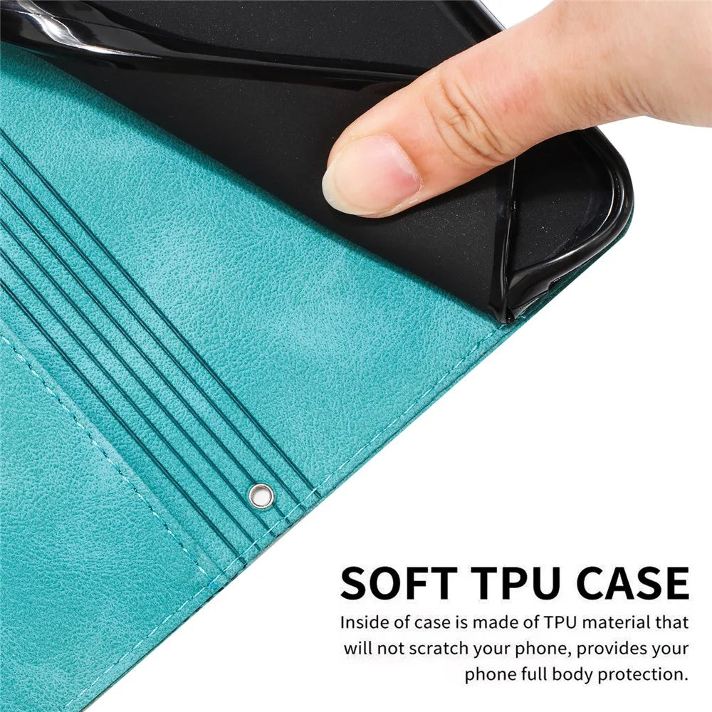 For Infinix Note 40 Anti-Scratch Leather Phone Shell Triangle Imprinted PU Leather Wallet Phone Case - Green - 5