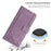 For TECNO Camon 30 Premier 5G CL9 Case Lines Imprinted Leather Phone Protective Cover - Purple - 6
