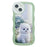 For iPhone 13 Case Wave Shape Edge Anti-Scratch Phone Protector - Dog - 1