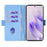 For Infinix Note 40 Pro 5G Leather Case Wallet Phone Cover with Hand Strap / Shoulder Strap - Blue - 2