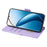 For Realme 12 Pro 5G / 12 Pro+ 5G Leather Case RFID Blocking Wallet Phone Accessories Distributors - Purple - 3