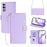 For OnePlus Ace 3V 5G Case PU Leather Folio Flip Phone Cover RFID Blocking - Purple - 1