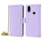 For Meizu Note 9 Case PU Leather Shockproof TPU Shell Wallet Phone Cover RFID Blocking - Purple - 1