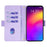 For Meizu Note 9 Case PU Leather Shockproof TPU Shell Wallet Phone Cover RFID Blocking - Purple - 2