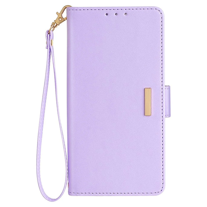 For Meizu Note 9 Case PU Leather Shockproof TPU Shell Wallet Phone Cover RFID Blocking - Purple - 7