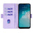 For Nokia C300 Case RFID Blocking Flip Leather Handbag Phone Cover with Shoulder Chain - Purple - 2
