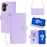 For Asus Zenfone 9 5G / Zenfone 9z Case Wallet PU Leather RFID Blocking Crossbody Cell Phone Cover - Purple - 1