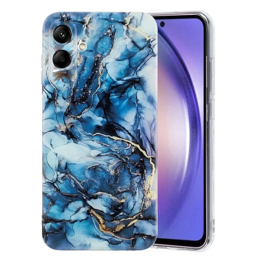 For Samsung Galaxy A05 4G Case Marble Pattern Print Soft TPU Phone Cover - Grey - 3