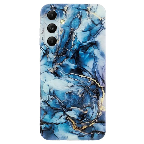 For Samsung Galaxy A05s 4G Case Marble Pattern TPU Slim Flexible Phone Cover - Grey - 1
