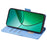For Realme 12 4G / 12+ 5G Leather Case RFID Blocking Wallet Phone Cover with Magnetic Clasp - Blue - 3