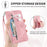 For Nothing Phone (2a) Plus / Phone (2a) Zipper Wallet Case with Strap Flower Imprint PU Leather Phone Cover - Pink - 7