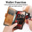 For Nothing Phone (2a) Plus / Phone (2a) Phone Cases CASENEO PU Leather Cover Stand with RFID Blocking Wallet - Grey - 5
