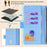 For vivo S18 5G / S18 Pro 5G Case RFID Blocking PU Leather Crossbody Wallet Phone Cover - Blue - 4