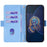 For Asus Zenfone 8 Flip ZS672KS Case RFID Blocking Wallet Phone Leather Cover with 2 Straps - Blue - 2
