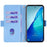 For TCL 20 5G / 20S / 20L / 20L+ Case PU Leather RFID Blocking Flip Wallet Phone Cover with Detachable Chain - Blue - 2