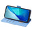 For TCL 20 5G / 20S / 20L / 20L+ Case PU Leather RFID Blocking Flip Wallet Phone Cover with Detachable Chain - Blue - 3