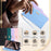 For LG K22 Crossbody Case RFID Blocking PU Leather Magnetic Clasp Protective Wallet Phone Cover - Blue - 5