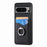 For Google Pixel 8 Pro Kickstand Case Leather Coated PC+TPU Phone Cover   - Black - 2