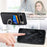 For Google Pixel 8 Pro Kickstand Case Leather Coated PC+TPU Phone Cover   - Black - 7
