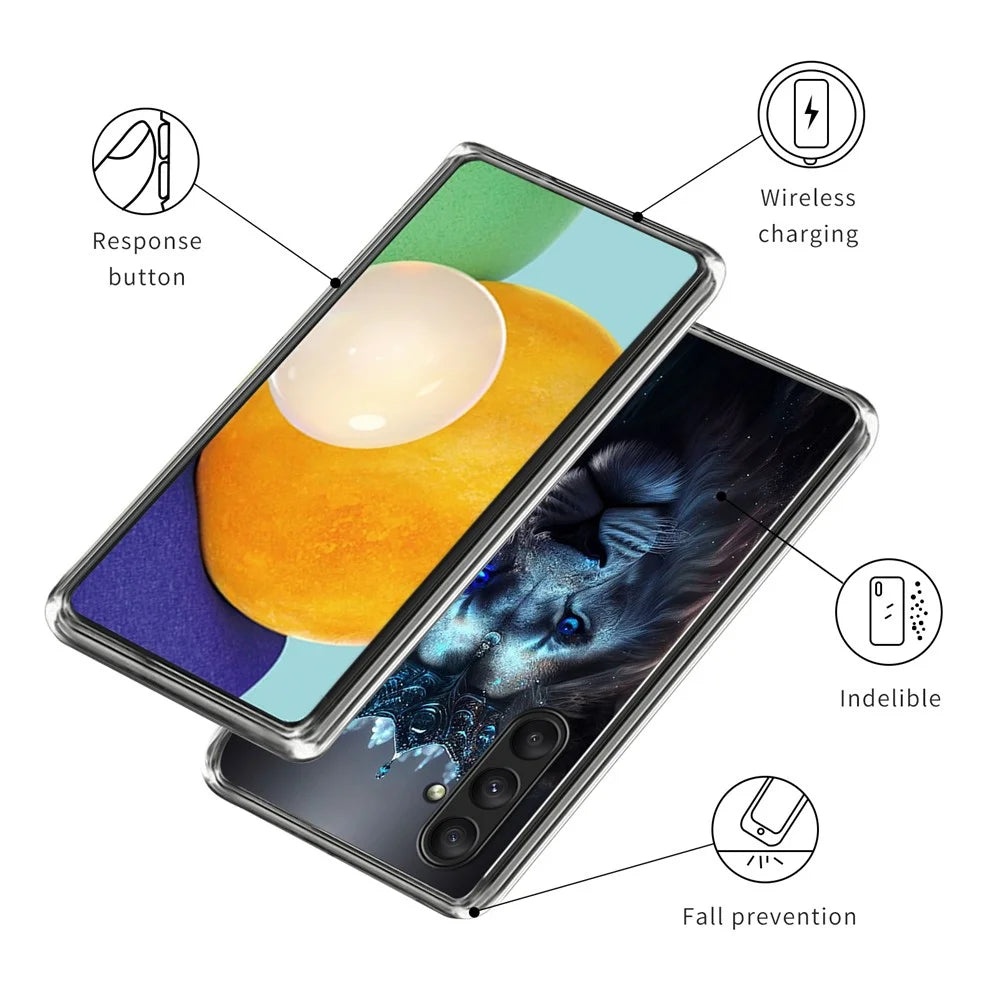 For Samsung Galaxy A25 5G (Global) (161.0 x 76.5 x 8.3mm) Case Pattern Printing Anti-drop TPU Phone Cover - Style H - 3