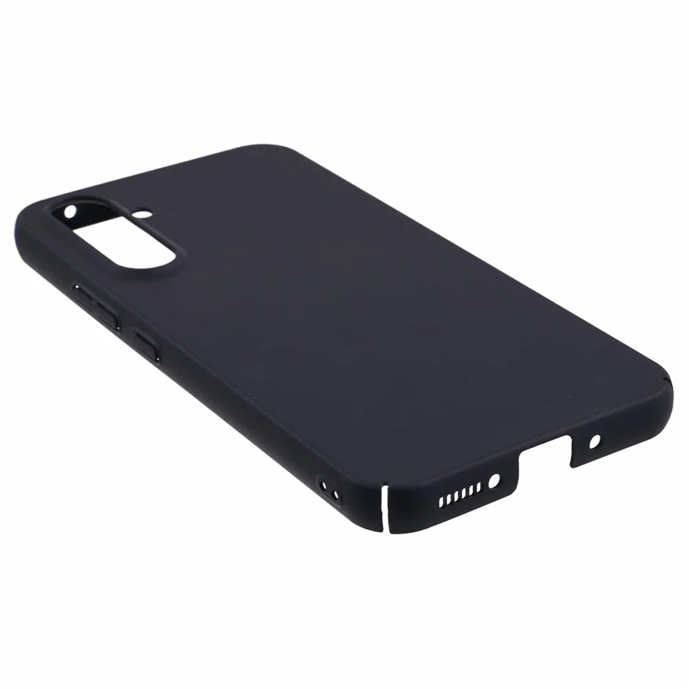 For Samsung Galaxy A34 5G Rubberized Back Case Skin-Touch PC Cell Phone Cover - Black - 4
