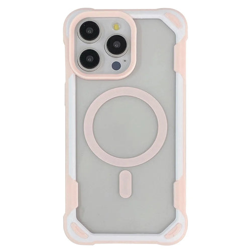 Magnetic Phone Case for iPhone 14 Pro Max Compatible with MagSafe TPU+Acrylic Phone Cover - Pink - 1