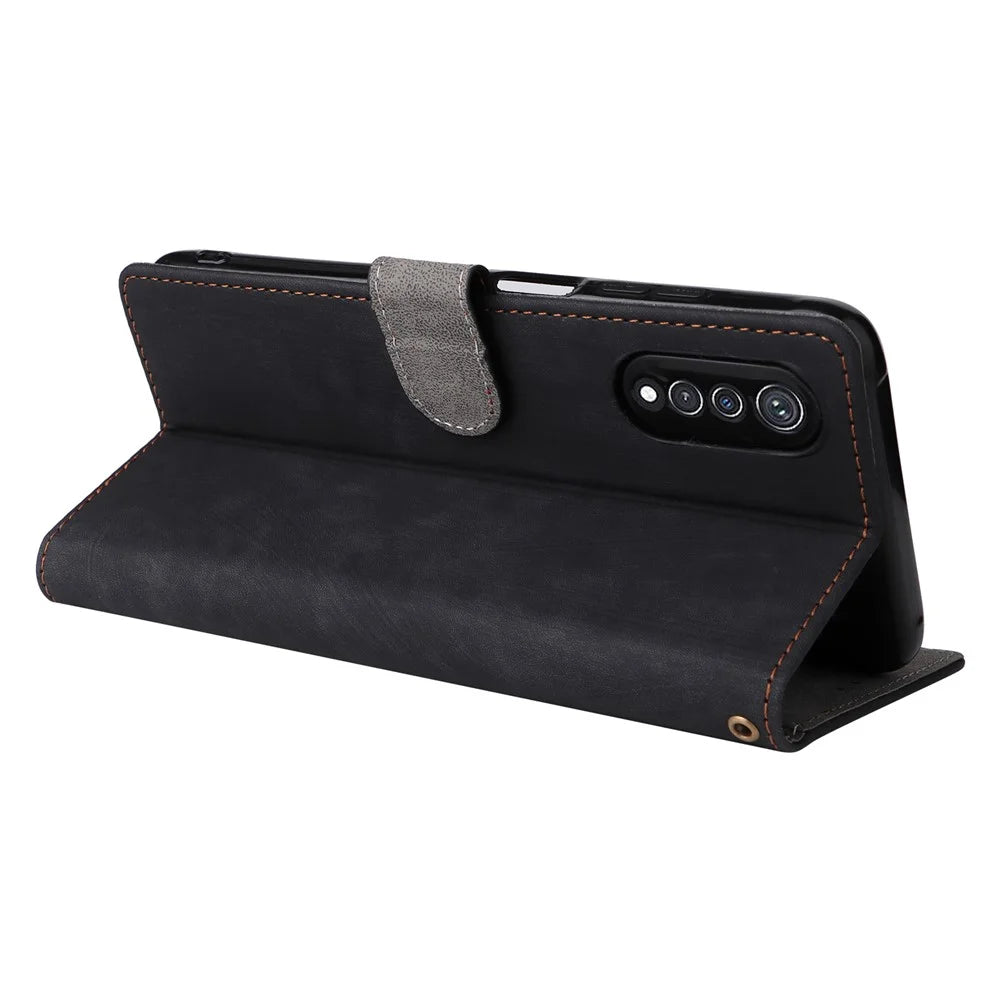 For Cubot X70 Case RFID Blocking Wallet Leather Cover Mobile Accessories   Supplier - Black - 4