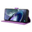 For TCL 50 5G Case Diamond Texture Leather Full Wrapped Phone Cover with Wrist Strap - Purple - 3