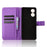 For TCL 50 5G Case Diamond Texture Leather Full Wrapped Phone Cover with Wrist Strap - Purple - 4