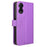 For TCL 50 5G Case Diamond Texture Leather Full Wrapped Phone Cover with Wrist Strap - Purple - 7