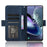 For TCL 50 5G Case Folio Leather Phone Protector Shell with Multiple Card Slots - Blue - 3