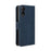 For TCL 50 5G Case Folio Leather Phone Protector Shell with Multiple Card Slots - Blue - 7