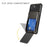 For iPhone 17e / 16e Phone Cover PC+TPU Dual Layer Back Case with Card Holder - Black - 2