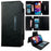 For iPhone 15 Case Detachable 2-in-1 Leather Wallet Phone Cover - Black - 1