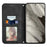 For Google Pixel 8a Book Style Flip Case PU Leather Skin-touch Phone Cover - Black - 2