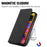 For Google Pixel 8a Book Style Flip Case PU Leather Skin-touch Phone Cover - Black - 4