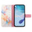 For Samsung Galaxy Z Fold6 5G Case with Strap Marble Pattern Leather Phone Cover Card Holder - Milky Way Marble White LS004 - 2