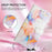 For Samsung Galaxy Z Fold6 5G Case with Strap Marble Pattern Leather Phone Cover Card Holder - Milky Way Marble White LS004 - 7