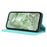 For Google Pixel 8a Case PU Leather Color Splicing Wallet Phone Cover - Light Blue+Dark Blue - 3