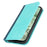For Google Pixel 8a Case PU Leather Color Splicing Wallet Phone Cover - Light Blue+Dark Blue - 7