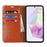 For Samsung Galaxy A35 5G Case Crazy Horse Texture Split Leather Stand Phone Cover - Light Brown - 2