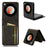 For ZTE Libero Flip Wallet Case Shockproof Leather Phone Cover - Black - 1