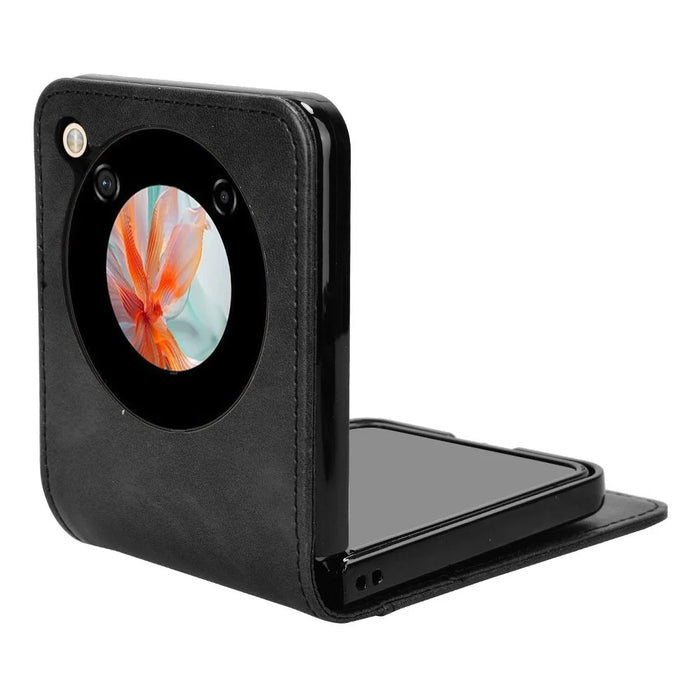 For ZTE Libero Flip Wallet Case Shockproof Leather Phone Cover - Black - 3