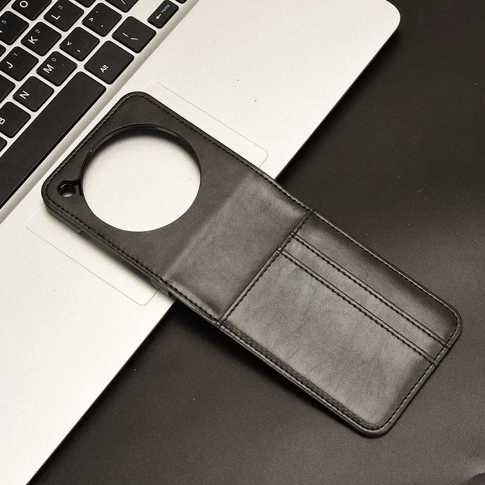 For ZTE Libero Flip Wallet Case Shockproof Leather Phone Cover - Black - 6