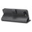 LC.IMEEKE For iPhone 17e / 16e Case Calf Texture Magnetic Clasp Stand Phone Cover - Black - 4